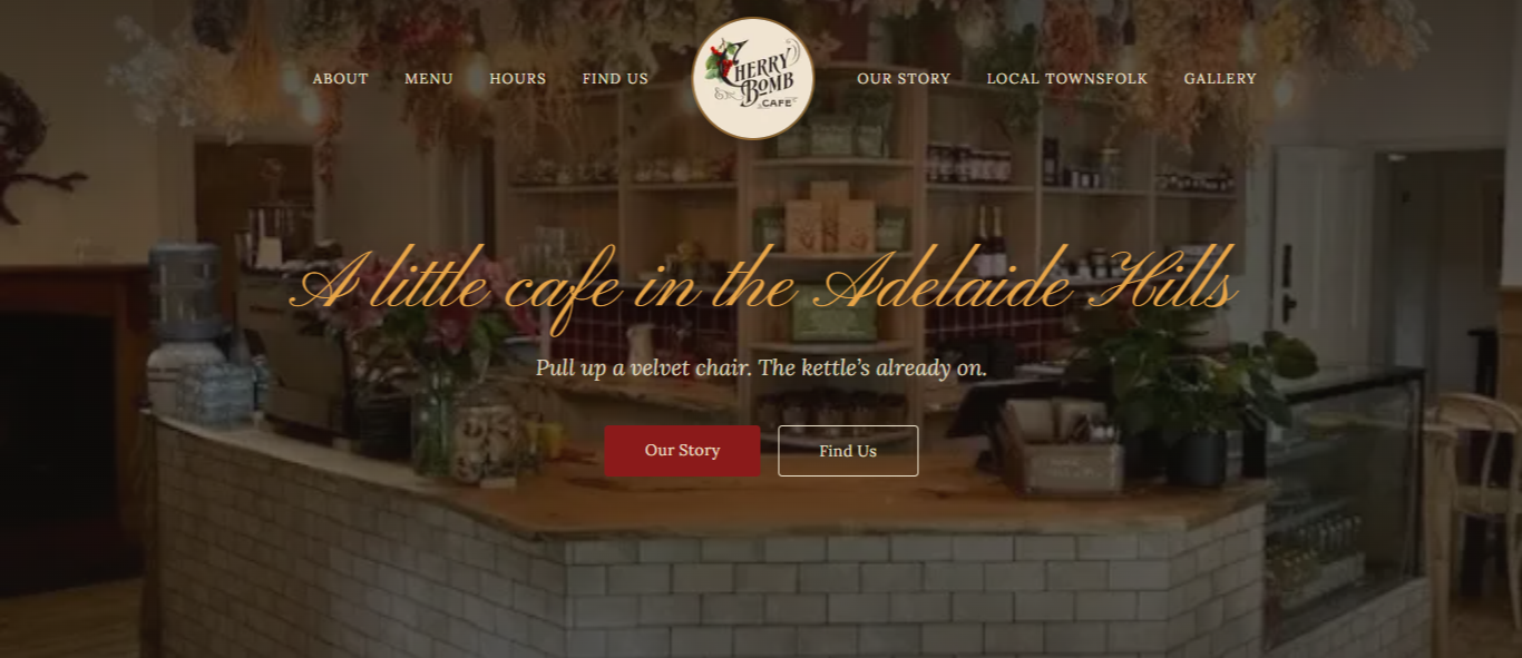Screenshot of Cherry Bomb Cafe